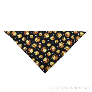 Chapeaux de série halloween en gros Écharpe triangulaire bandana pour animaux de compagnie